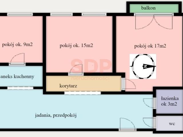 Mieszkanie na sprzedaż, Wrocław, Krzyki, Tadeusza Kościuszki