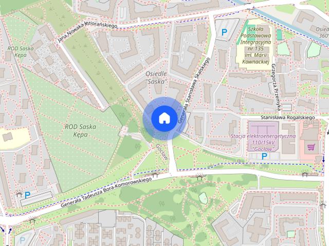 Mieszkanie na wynajem 49m2, ul. Bora Komorowskiego