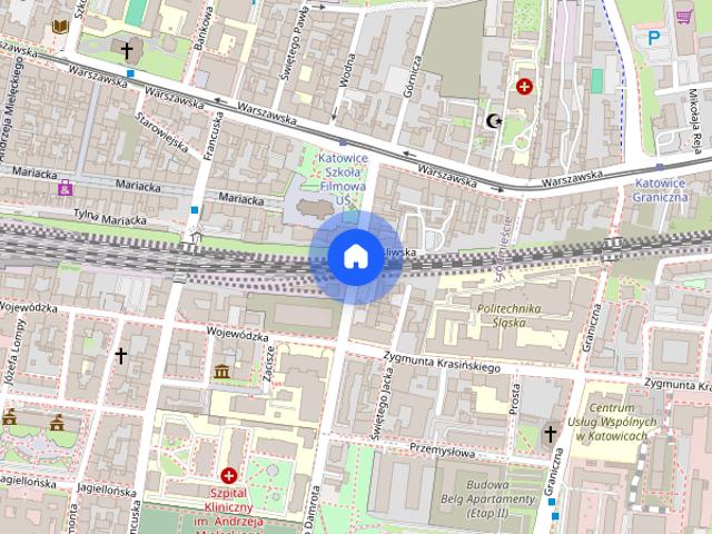 Mieszkanie do wynajęcia 34 m² 1 pokój Katowice