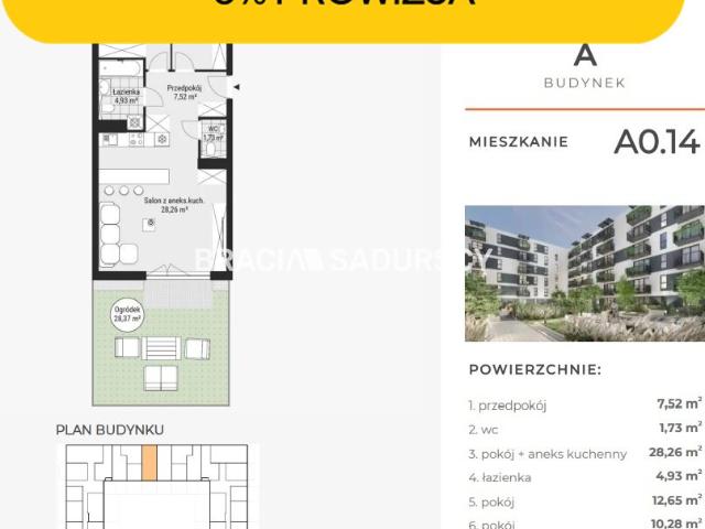 Mieszkanie sprzedam, Kraków, Rybitwy, Rybitwy, Tadeusza Śliwiaka, 65 m2, cena: 779 331 zł