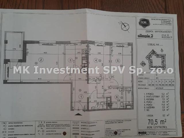 Mieszkanie sprzedam, Warszawa, Ursynów, Alternatywy, 70 m2, cena: 1 206 000 zł