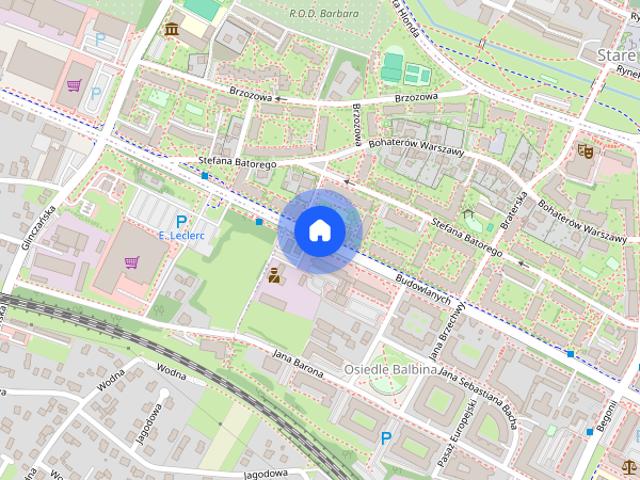 Mieszkanie Tychy balkon, widok na skwer