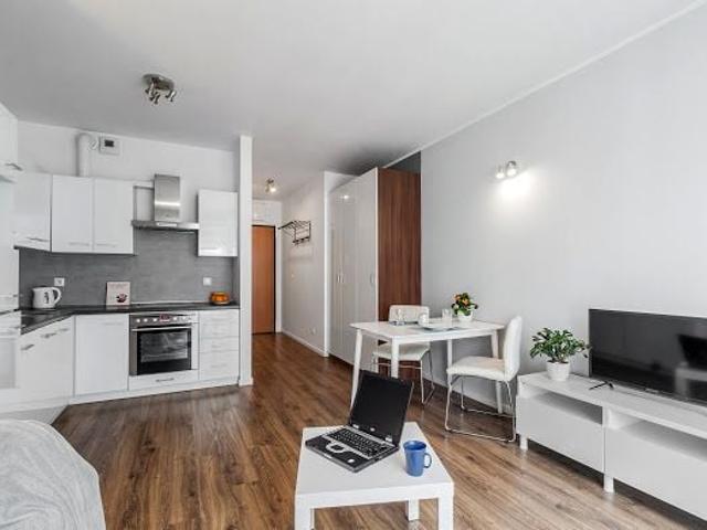 Mieszkanie w apartamentowcu 30 m² nad rzeką na wynajem ul. Walońska, Wrocław, Stare Miasto