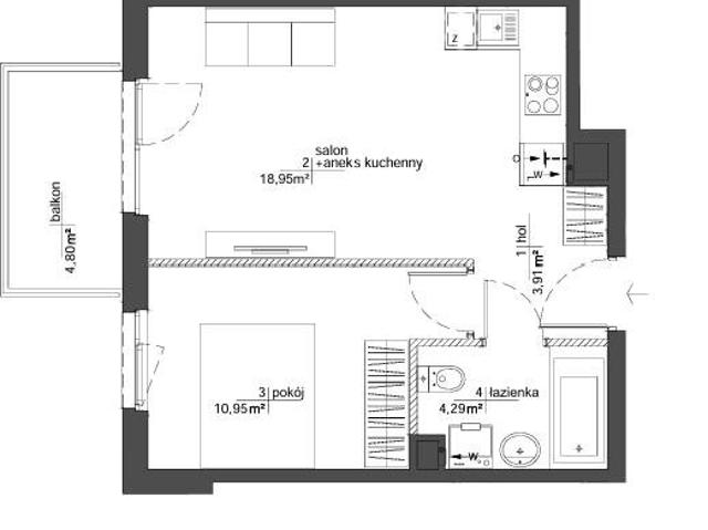 Mieszkanie, Warszawa, Antoniewska, 39.00 m², sprzedam mieszkanie