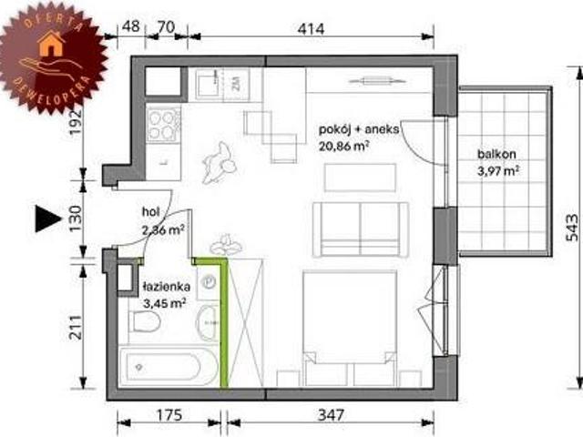 Mieszkanie, Warszawa, Trzcinowa, 26.00 m², sprzedam mieszkanie