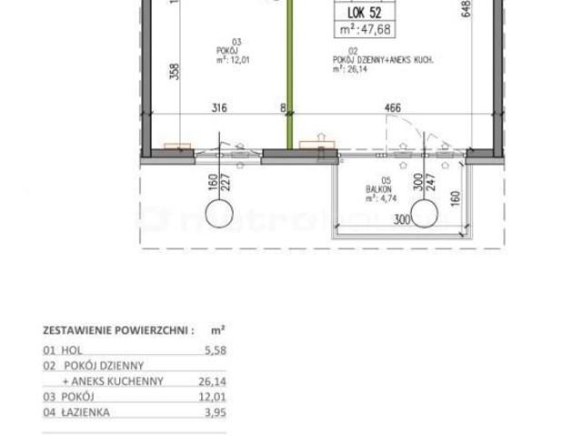Mieszkanie, Warszawa, 47.68 m², sprzedam mieszkanie