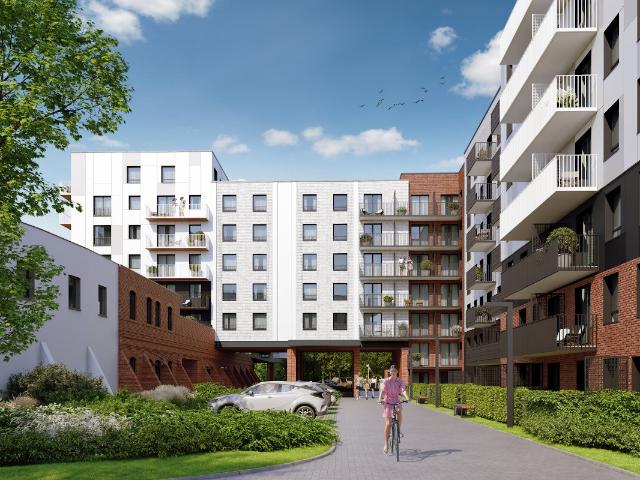 Mieszkanie, Wrocław Przedmieście Oławskie Krzyki, Krakowska 98a, Apartamenty nad Oławką 2, B/113