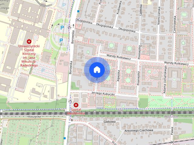 Mieszkanie z oddzielnymi pokojami, obok szpitala na ul. Borowskiej