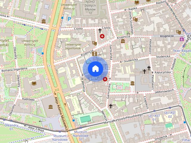 Mieszkanie z podwójnym garażem w centrum