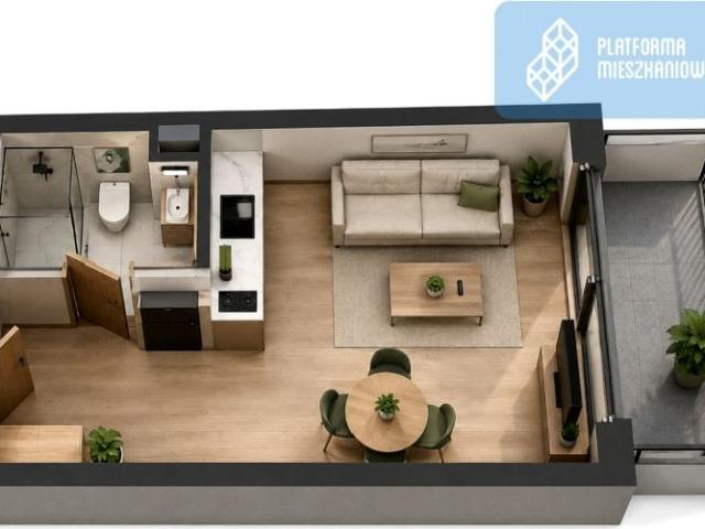 Mieszkanie 19,41 m², Gdańsk