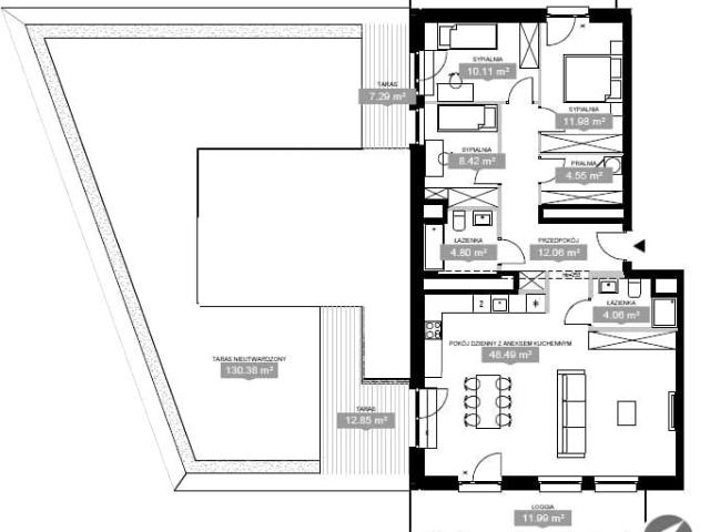 Mieszkanie 107,50 m², Warszawa