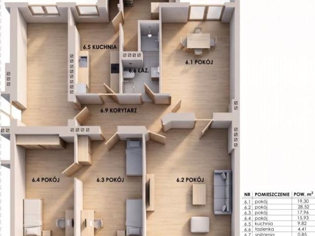 Mieszkanie 109,38 m², Bydgoszcz