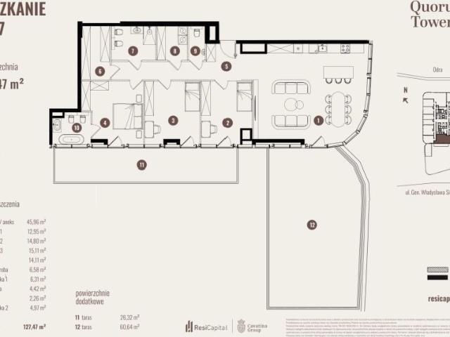 Mieszkanie 127,5m²
