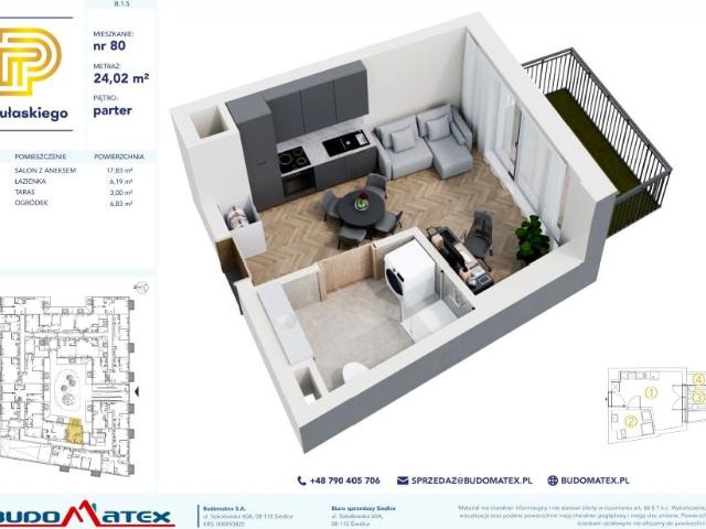 Mieszkanie 24m²
