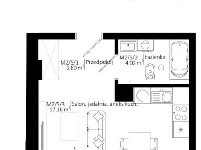 Mieszkanie 25,1m²