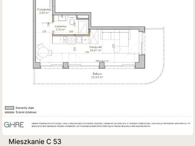 Mieszkanie 25,4m²