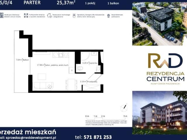 Mieszkanie 25,4m²