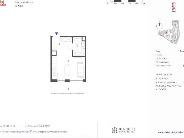 Mieszkanie 25,5m²