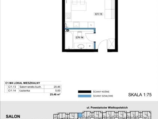 Mieszkanie 25,5m²