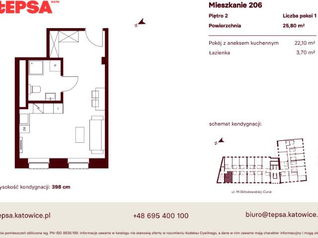 Mieszkanie 25,8m²