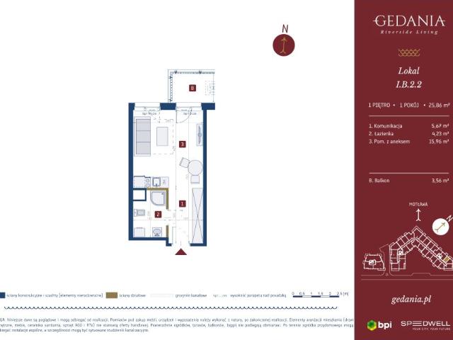 Mieszkanie 25,9m²