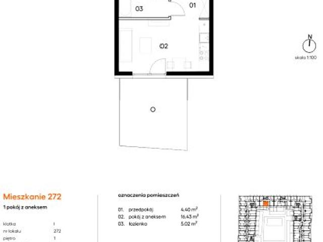 Mieszkanie 25,9m²
