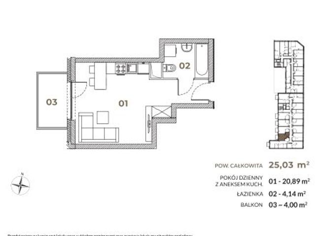 Mieszkanie 25m²