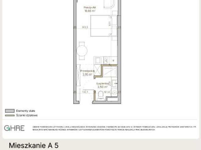 Mieszkanie 26,1m²