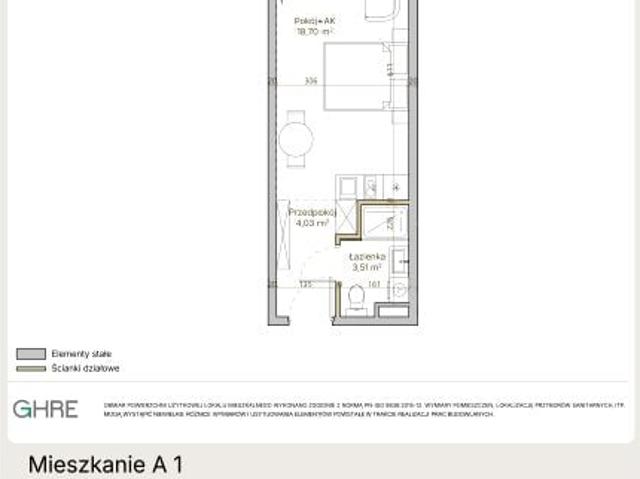 Mieszkanie 26,2m²
