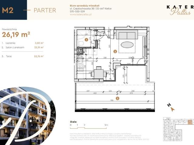 Mieszkanie 26,2m²