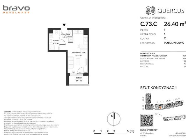 Mieszkanie 26,8m²