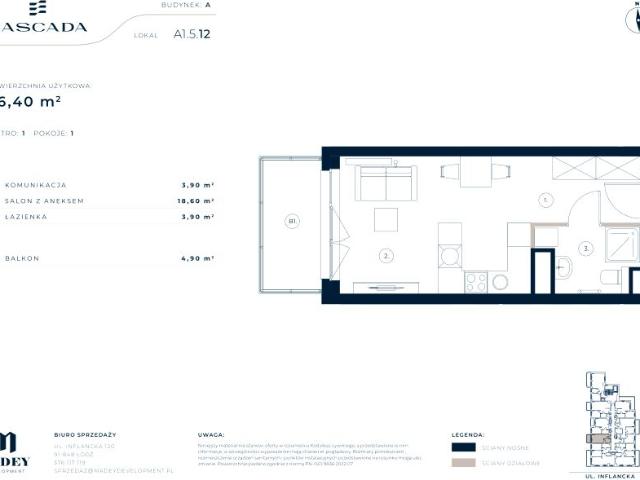 Mieszkanie 26,4m²