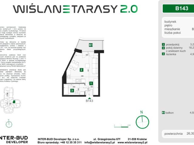 Mieszkanie 26,4m²