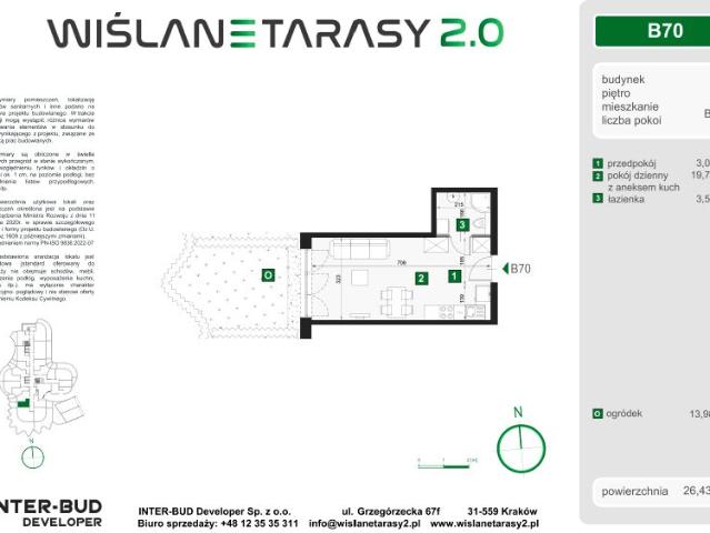 Mieszkanie 26,4m²