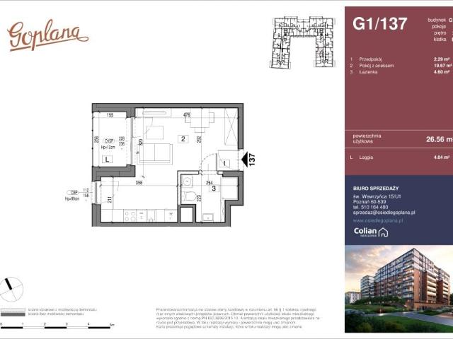 Mieszkanie 26,6m²