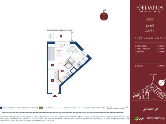 Mieszkanie 26,6m²