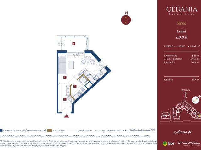 Mieszkanie 26,6m²