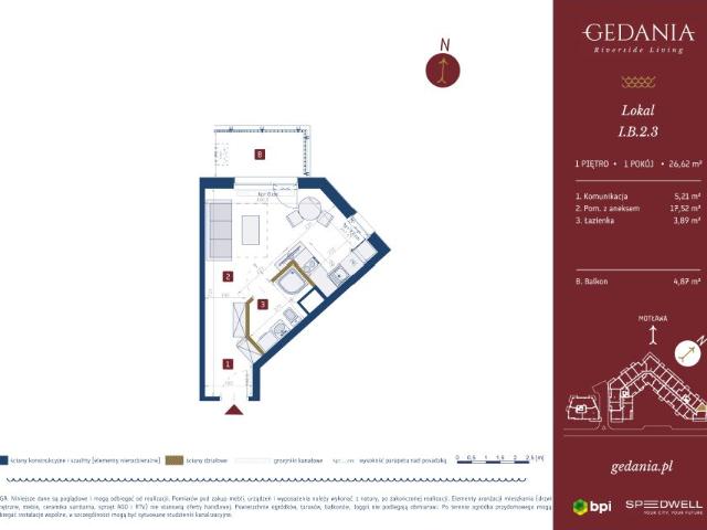 Mieszkanie 26,6m²