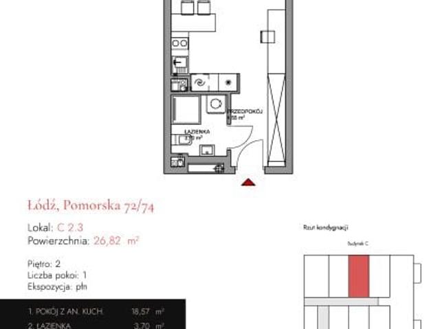 Mieszkanie 26,7m²