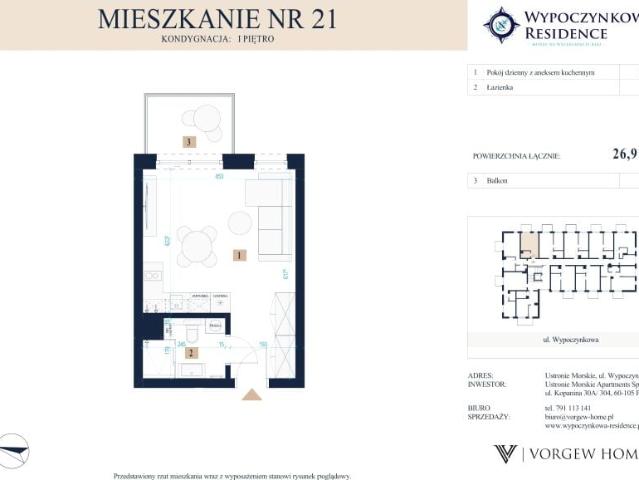 Mieszkanie 26,9m²