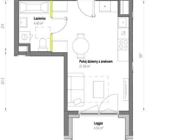 Mieszkanie 26m²