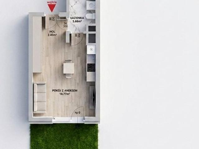 Mieszkanie 27 m², Warszawa