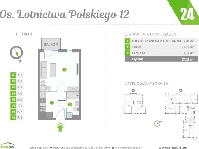 Mieszkanie 27,1m²