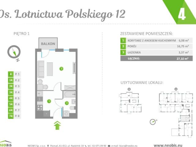 Mieszkanie 27,1m²