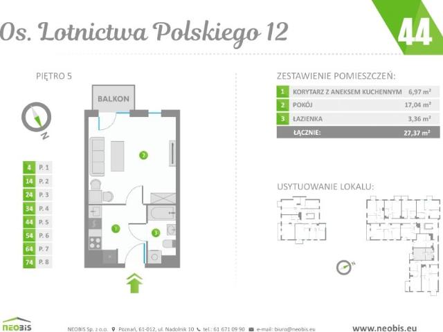 Mieszkanie 27,4m²