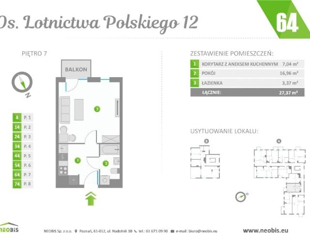 Mieszkanie 27,4m²