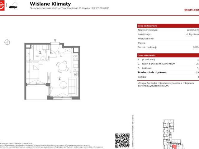 Mieszkanie 27,7m²