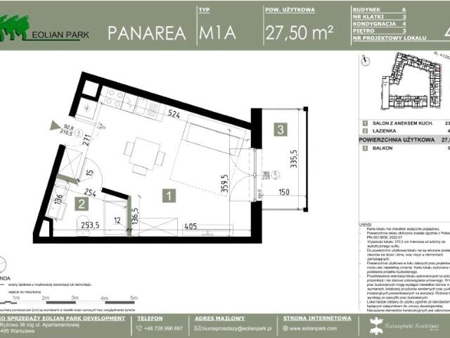 Mieszkanie 27,5m²