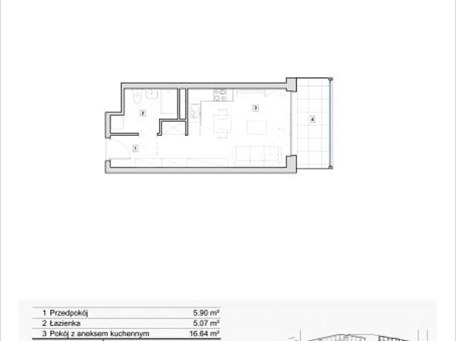 Mieszkanie 27,3m²