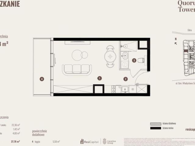 Mieszkanie 27,8m²